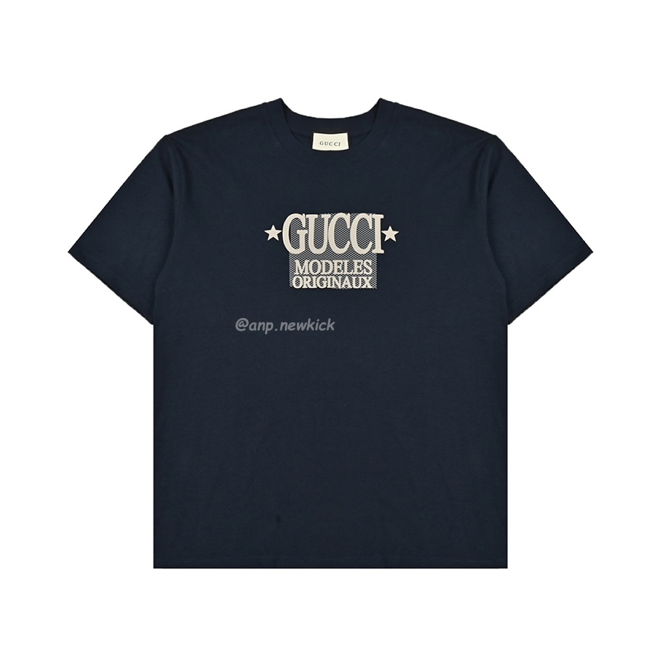 Gucci 24ss Star Tag G Letter Printed Short Sleeved T Shirt (9) - newkick.cc